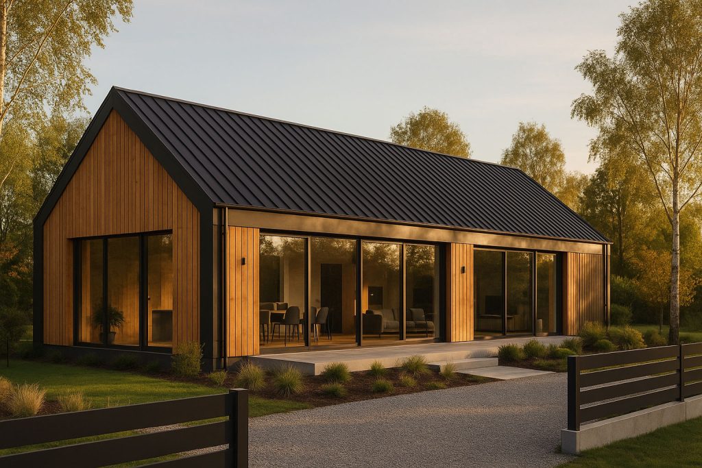 Parterowy, w stylu nowoczesnej stodoły, z dużymi przeszkleniami – czym naprawdę jest ten typ domu